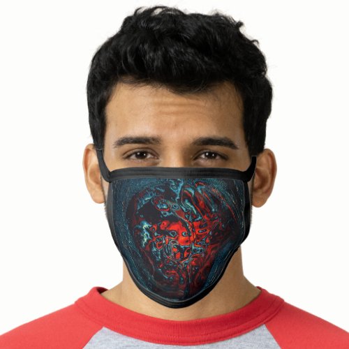 Ocean Inferno Red Glow Face Mask