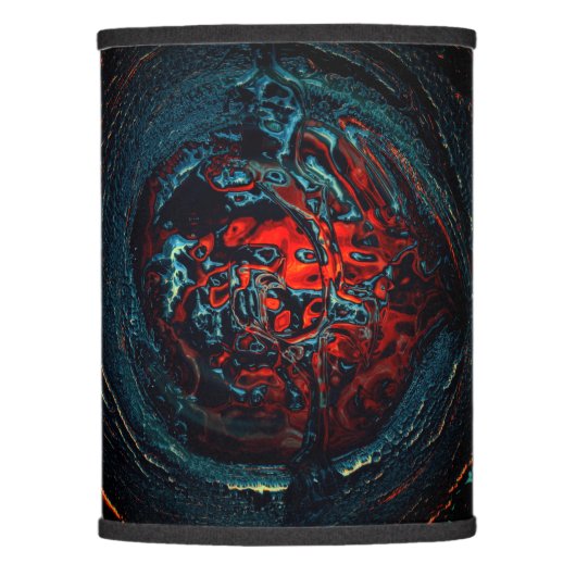 Ocean Inferno Red Glow Lamp Shade (Front)