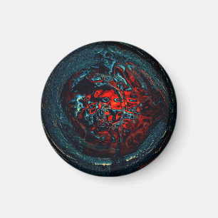 Ocean Inferno Red Glow Magnet