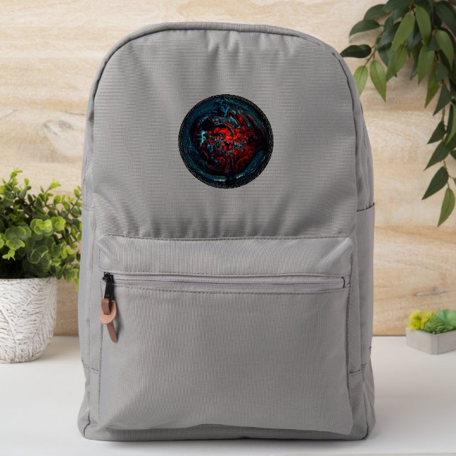 Ocean Inferno Red Glow Patch (On Backpack)