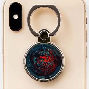 Ocean Inferno Red Glow Phone Ring Stand