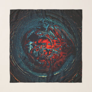 Ocean Inferno Red Glow Scarf