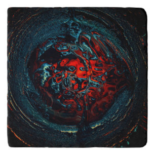 Ocean Inferno Red Glow Trivet