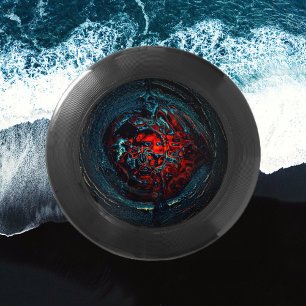 Ocean Inferno Red Glow Wham-O Frisbee