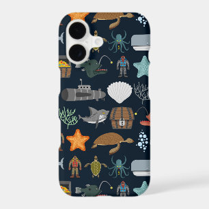 Ocean Inhabitants Pattern 1 iPhone 17 Case