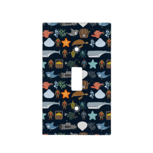 Ocean Inhabitants Pattern 1 Light Switch Cover