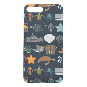 Ocean Inhabitants Pattern 1 iPhone 8 Plus/7 Plus Case