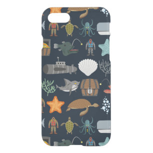 Ocean Inhabitants Pattern 1 iPhone SE/8/7 Case