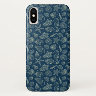 Ocean Inhabitants Pattern 2 iPhone X Case