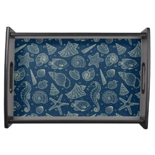 Ocean Inhabitants Pattern 2 Serving Tray