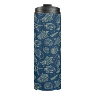 Ocean Inhabitants Pattern 2 Thermal Tumbler