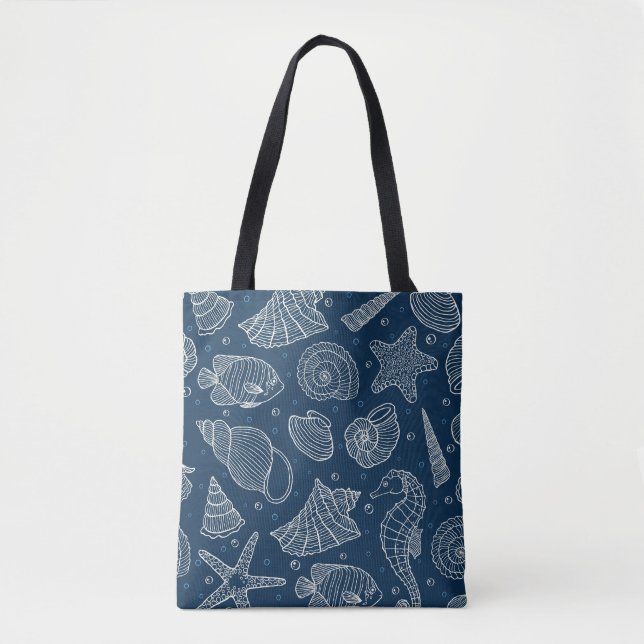 Ocean Inhabitants Pattern 2 Tote Bag (Front)