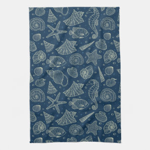 Ocean Inhabitants Pattern 2 Towel