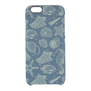 Ocean Inhabitants Pattern 2 Clear iPhone 6/6S Case