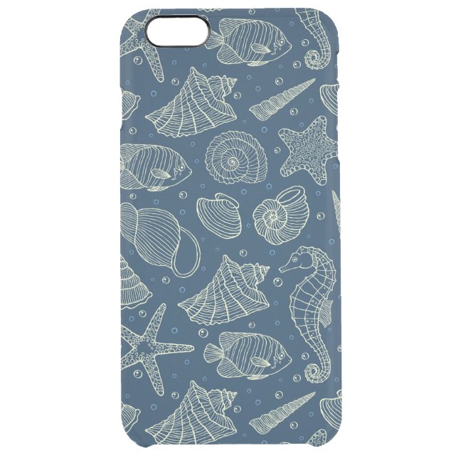 Ocean Inhabitants Pattern 2 Uncommon iPhone Case (Back)