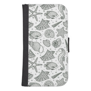 Ocean Inhabitants Pattern 3 Phone Wallet