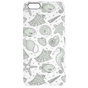 Ocean Inhabitants Pattern 3 Clear iPhone 6 Plus Case