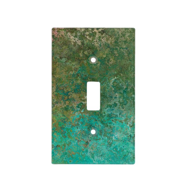 Ocean Inspired Alcohol Ink Abstract  Light Switch Cover (Front)