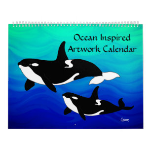 Ocean Inspired Artwork - Large Calendar