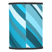 Ocean-Inspired Blue/Teal/Aqua Stripes Lamp Shade (Back)