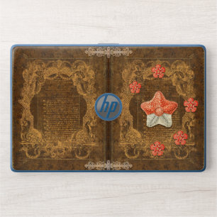 Ocean-Inspired Book Cover HP Laptop Skin