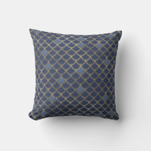 Ocean-Inspired Fantasy Mermaid Throw Pillow