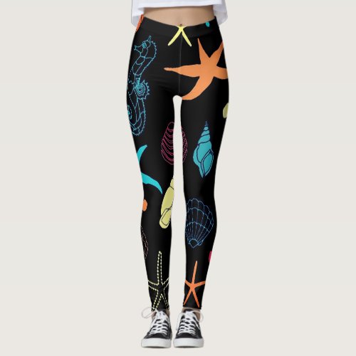 Ocean Inspired Leggings