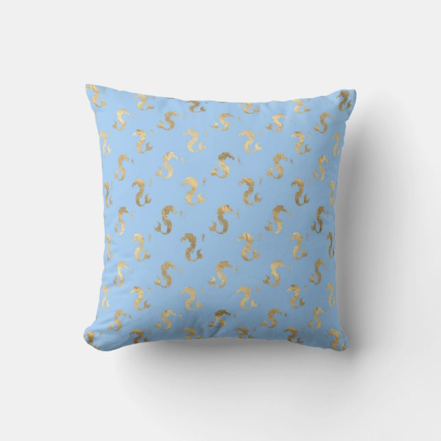 "Ocean Inspired Paper" "Fantasy Mermaid Background Throw Pillow (Front)