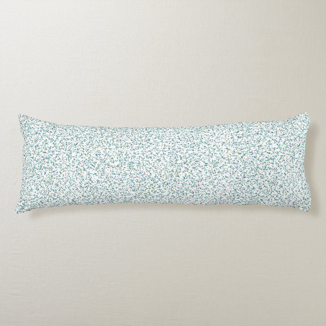 Ocean Inspired Speckled Dots  Body Pillow (Front)