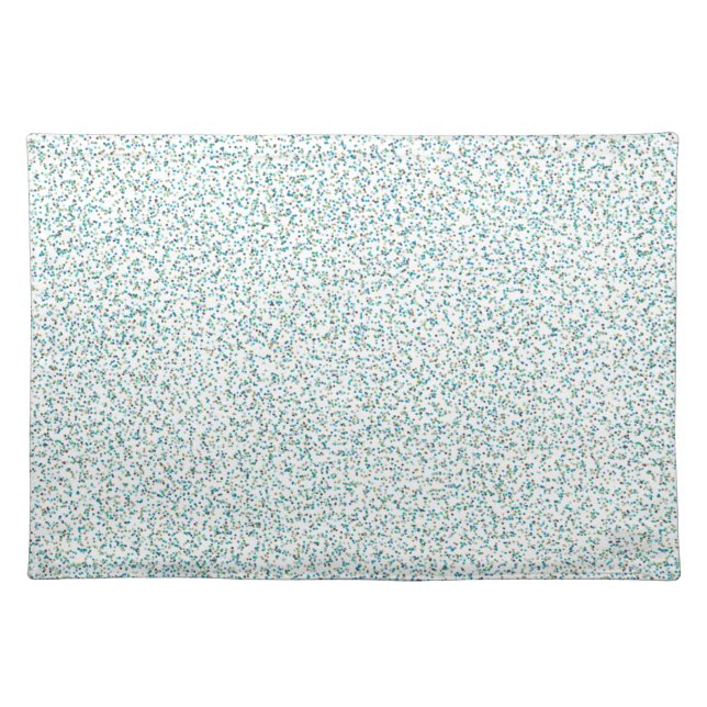 Ocean Inspired Speckled Dots  Cloth Placemat (Front)