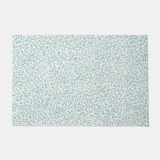 Ocean Inspired Speckled Dots  Doormat (Front)