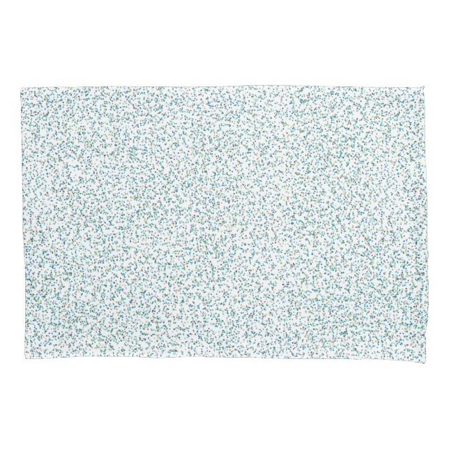 Ocean Inspired Speckled Dots  Pillow Case (Front)