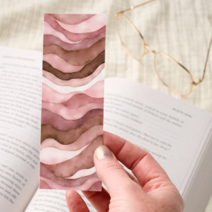 Ocean-Inspired Watercolor Abstract Coastal Waves Bookmarks