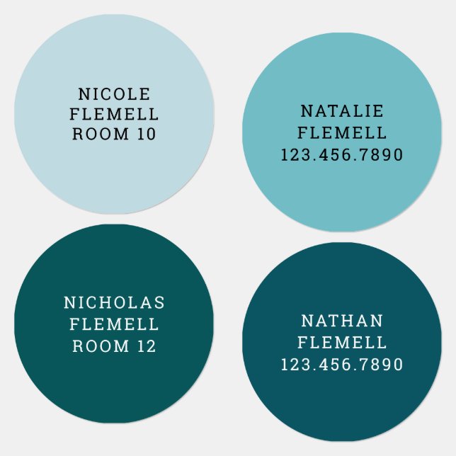 Ocean Iron-On Laundry Safe Clothing Kids' Labels (Group)