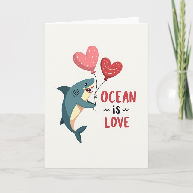Ocean Is Love Shark Card (Front)