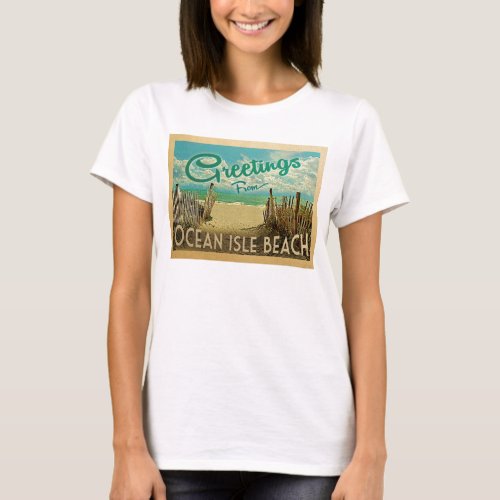 Ocean Isle Beach Vintage Travel T_Shirt