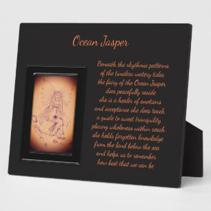 Ocean Jasper Crystal Fairy Plaque