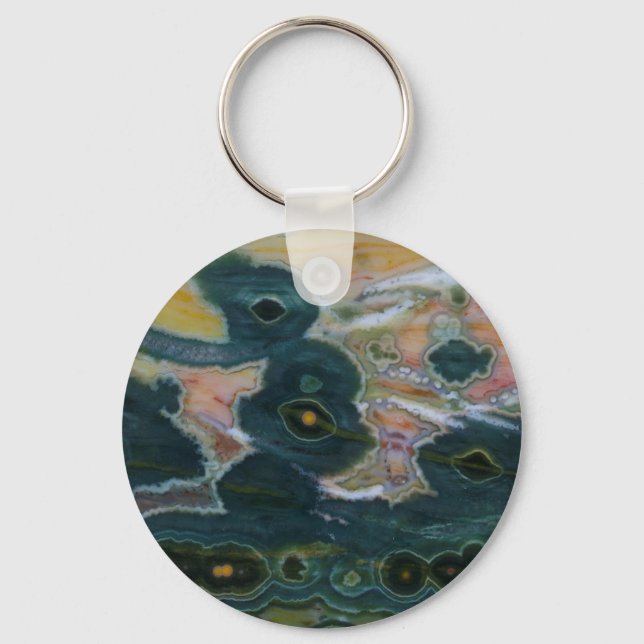 Ocean Jasper Slab Keychain (Front)