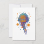  ocean jellyfish thank you card