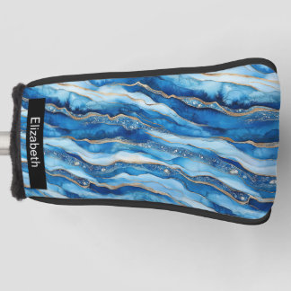 Ocean Jeweled Agate Personalized Golf Head Cover