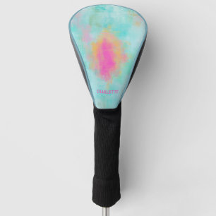 Ocean Joyride - Blue Turquoise Abstract Art Golf Head Cover
