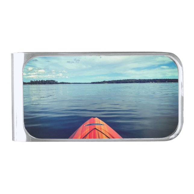 Ocean Kayak Coney Clip Silver Finish Money Clip (Front)