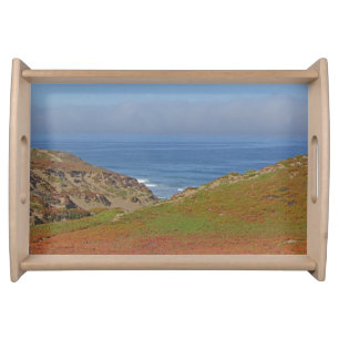 Ocean Landscape Photo Pacific Coast Beach Serving Tray