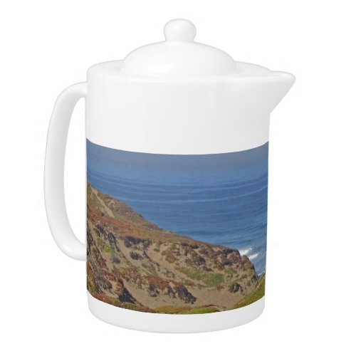 Ocean Landscape Photo Pacific Coast Beach Teapot