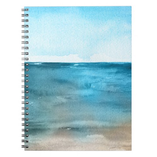 Ocean Landscape Watercolor Beauty Notebook