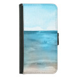 Ocean Landscape: Watercolor Beauty. Samsung Galaxy S5 Wallet Case