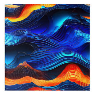 Ocean Lava "Aquaflame" Acrylic Print