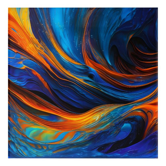 Ocean Lava "Astralswirl" Acrylic Print (Front)