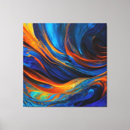 Ocean Lava Astralswirl Canvas Print