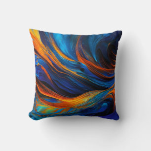 Ocean Lava "Astralswirl" Throw Pillow